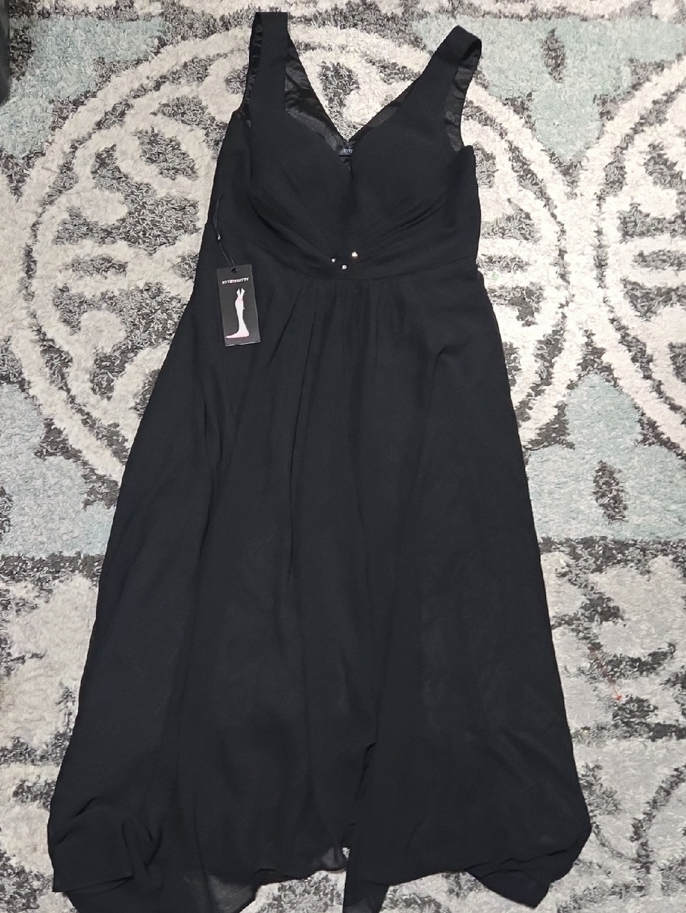 Elegant Black A-Line Dress by Ever Pretty